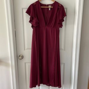 Asos Burgundy Dress Size 12